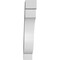 Ekena Millwork 3-in. W x 14-in. D x 18-in. H Copenhagen Architectural Grade PVC Knee Brace BRCP03X14X18CHG - alternate 4